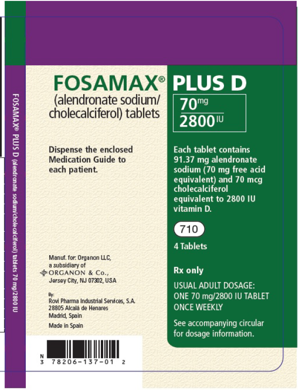 FOSAMAX® PLUS D 70mg/2800IU 4 tabs